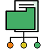 Icono de Organización de archivos de gestión